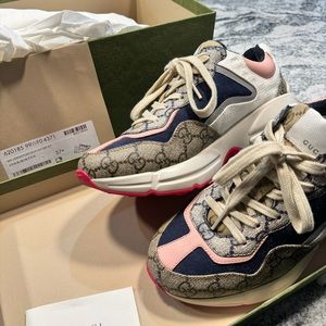 Worn once- GG Rhyton Sneaker size 37.5 (7.5 women’s US)